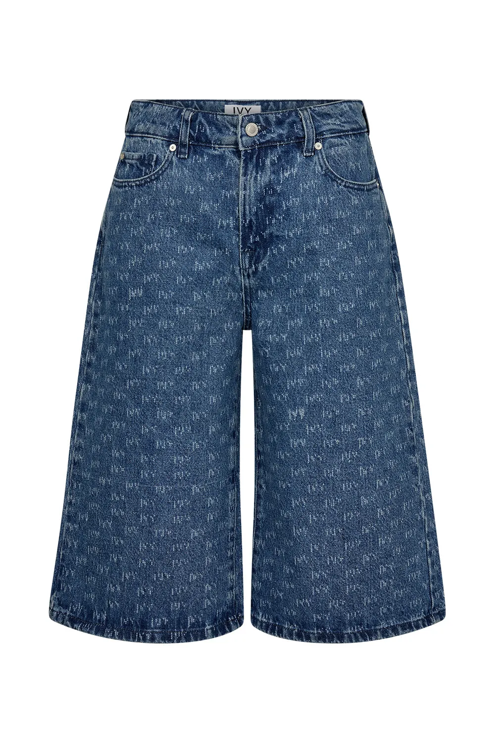 IVY-Augusta Long Shorts Wash Punch Needle