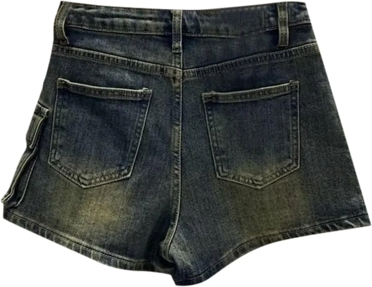 Jean Skirts for Women High Waist Casual Summer Denim Skort Button Down Asymmetrical Y2K A Line Mini Skirt Shorts