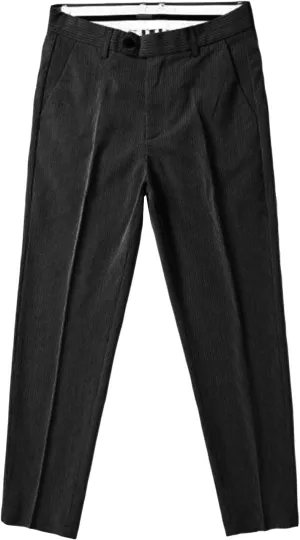 JEShifangjiusu Mens Chinos Slim Fit Pants Comfort Casual Solid Trousers Flat Front Stretch Skinny Tapered Dress Pants (32,Black), Black, 32