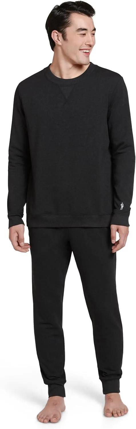 Jockey Men's Loungewear Cotton Blend Fleece Crew Sweatshirt