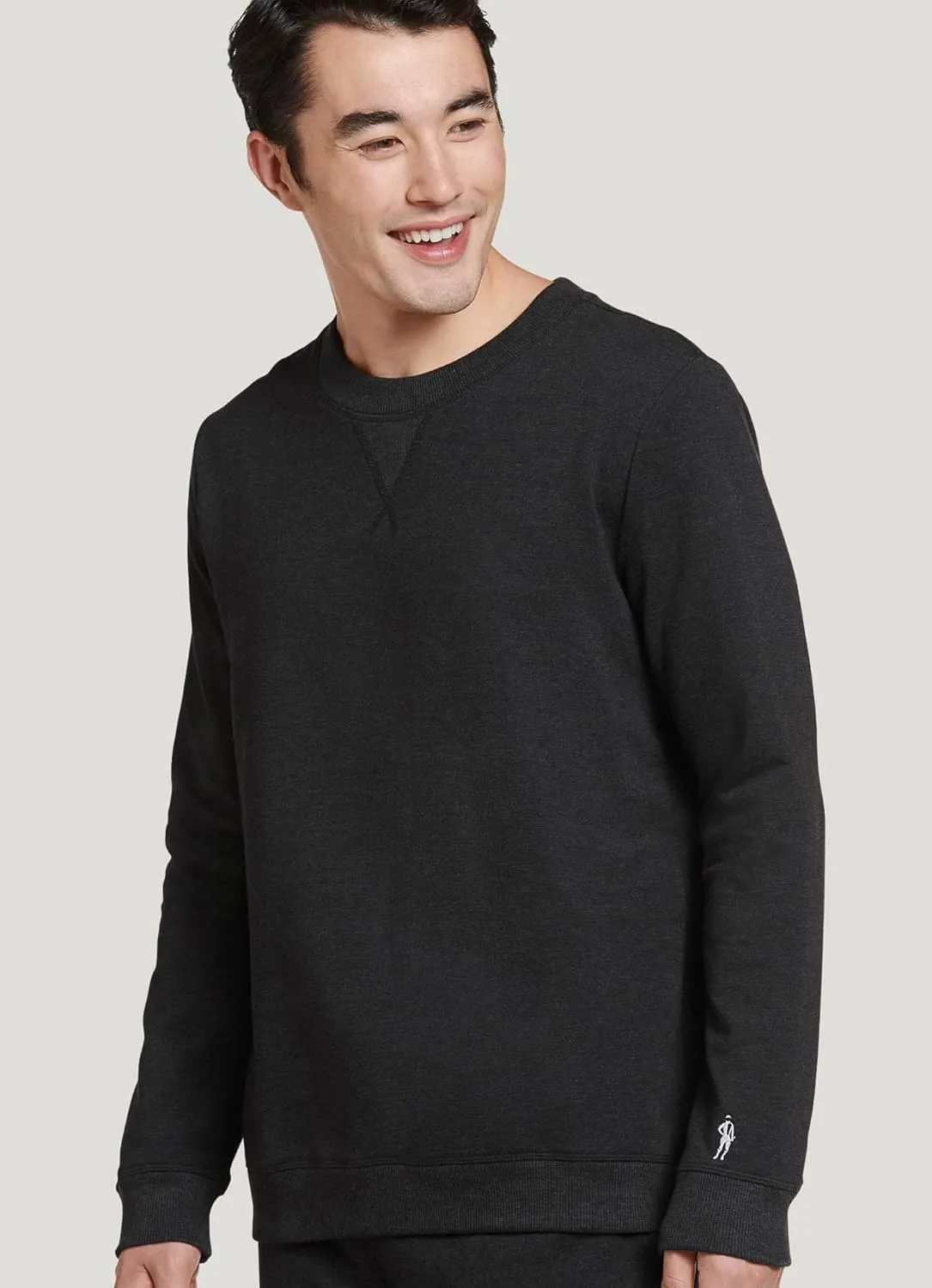Jockey Men's Loungewear Cotton Blend Fleece Crew Sweatshirt