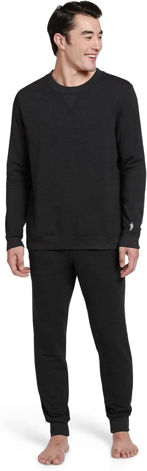 Jockey Men's Loungewear Cotton Blend Fleece Crew Sweatshirt