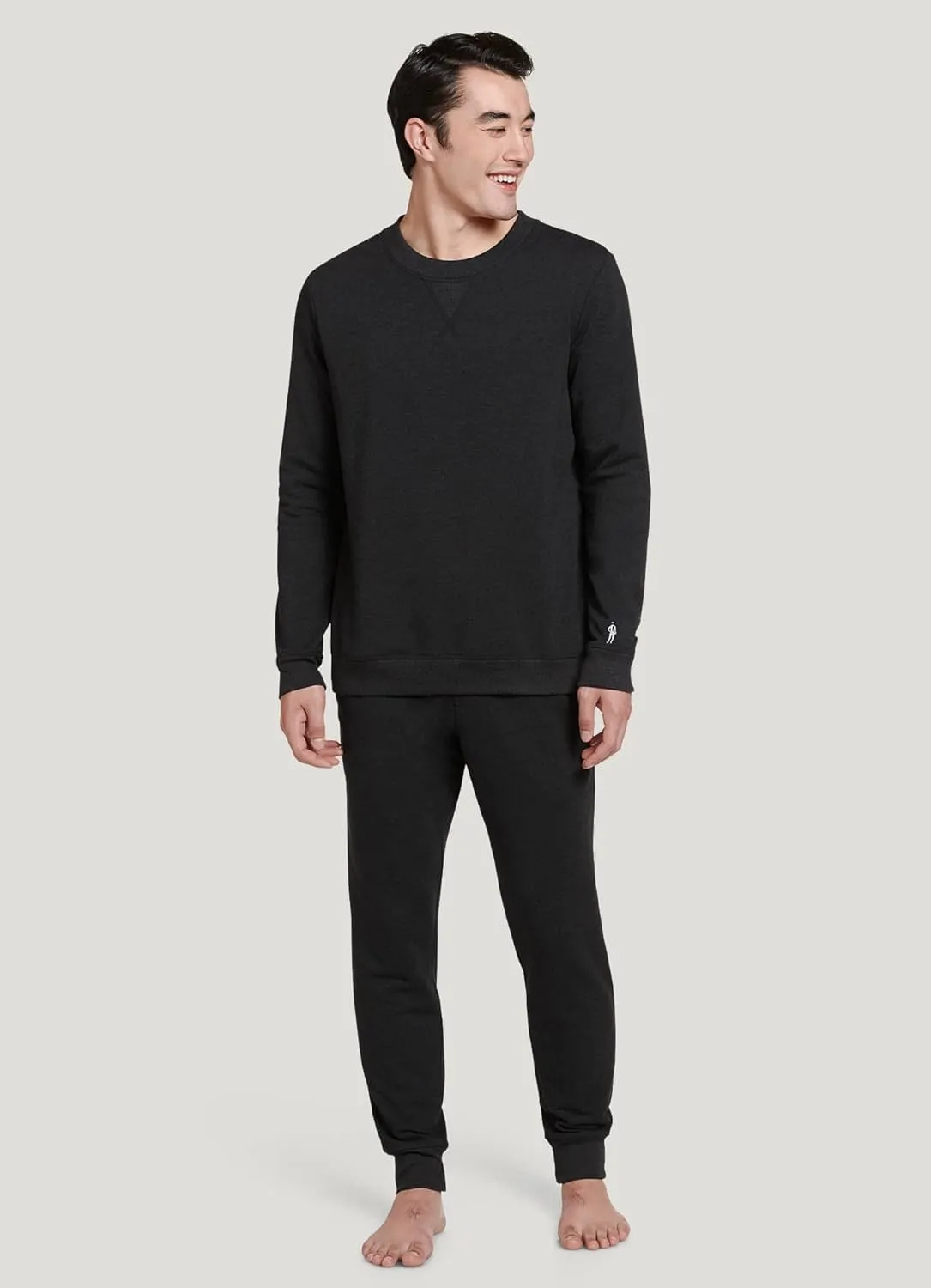 Jockey Men's Loungewear Cotton Blend Fleece Crew Sweatshirt