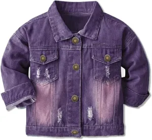 Joe Wenko Classic Kids Toddler Baby Boys & Girls Casual Outwear Denim Jacket