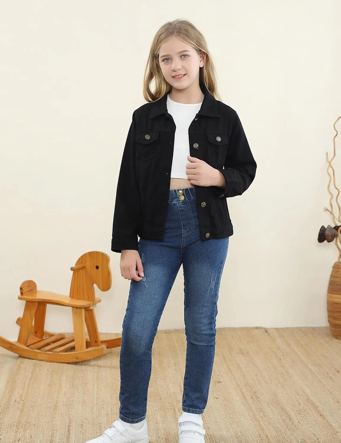 Joe Wenko Classic Kids Toddler Baby Boys & Girls Casual Outwear Denim Jacket