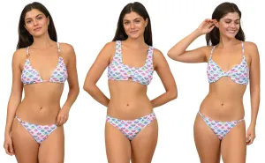 JR-NLC2 - Wholesale Junior's Geometric Fan Pattern Bikini Set