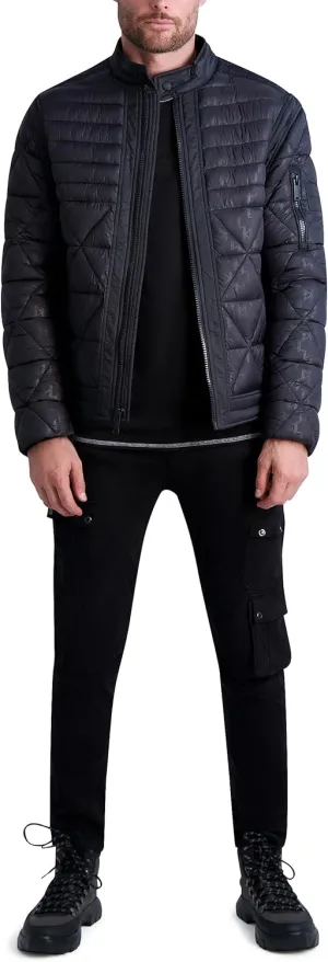 Karl Lagerfeld Paris Men's Monogram Quilted Jacket