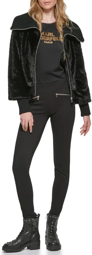 Karl Lagerfeld Paris Women's Faux Fur Jacket