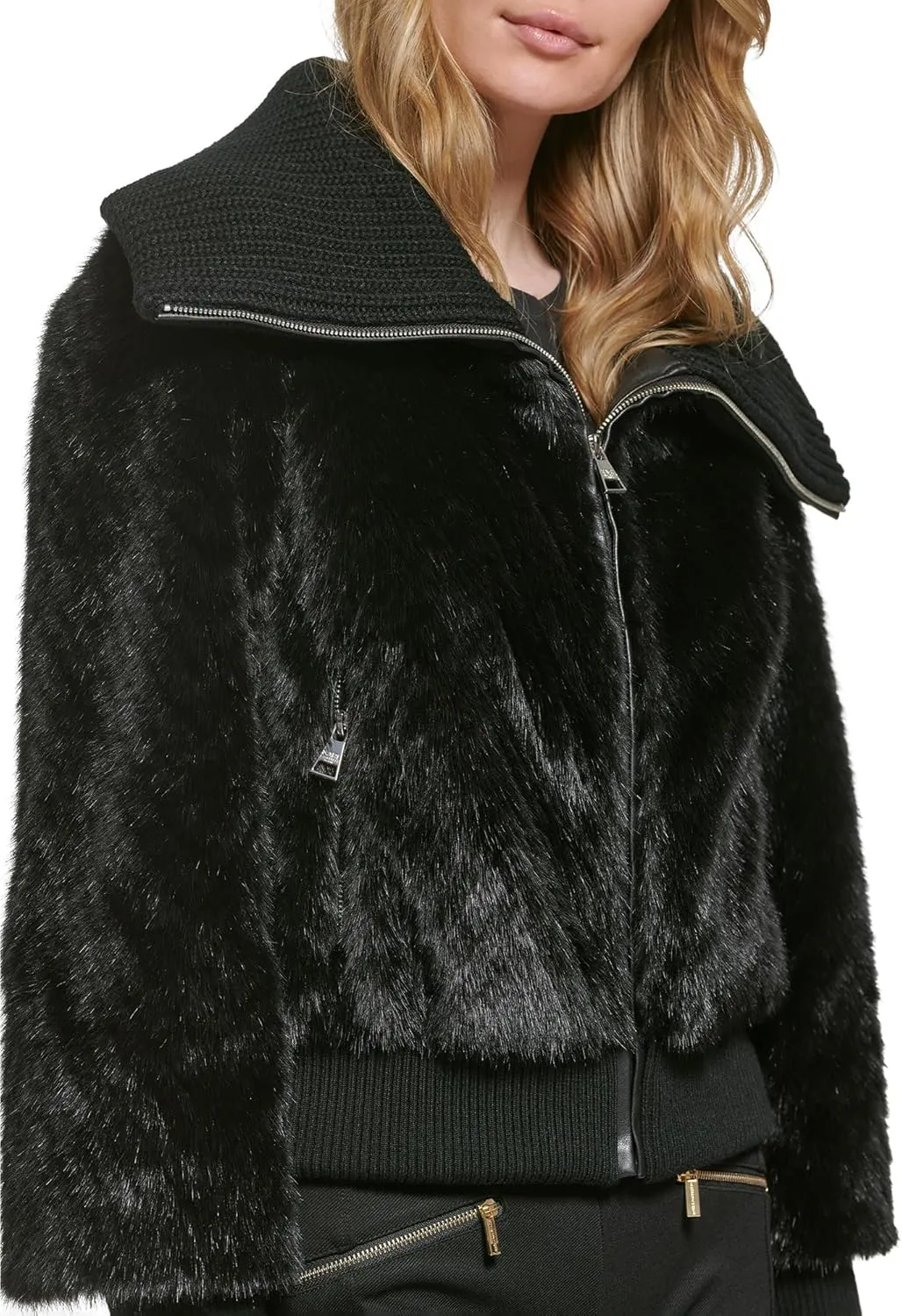 Karl Lagerfeld Paris Women's Faux Fur Jacket