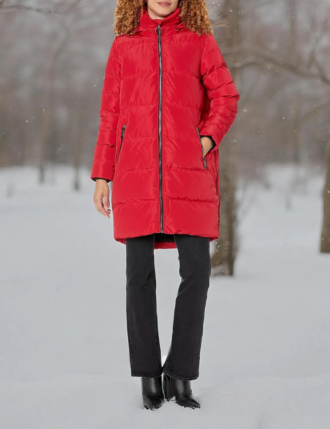 Karl Lagerfeld Paris Women's Full Length Puffer Jacket