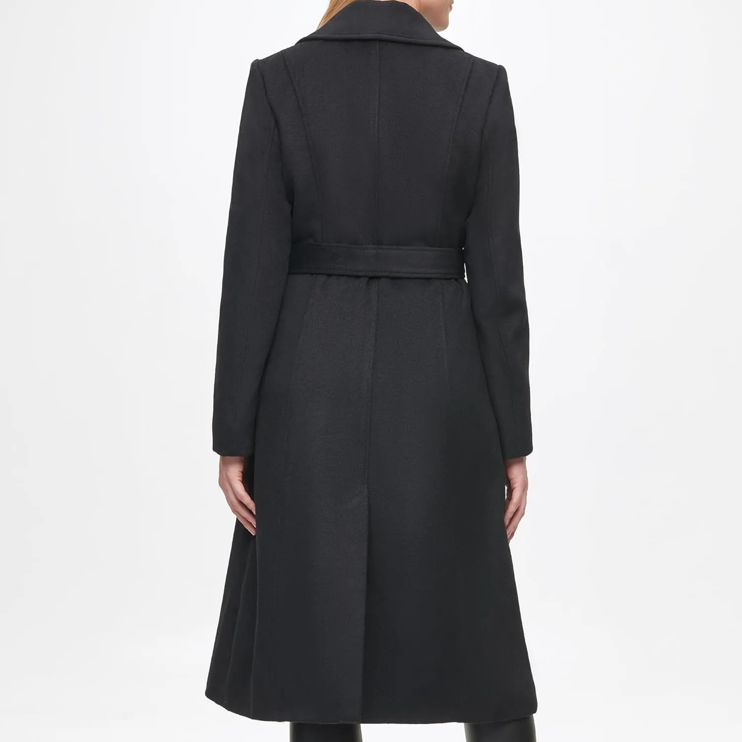 Karl Lagerfeld Paris Women's Luxe Twill Classic Belted Maxi