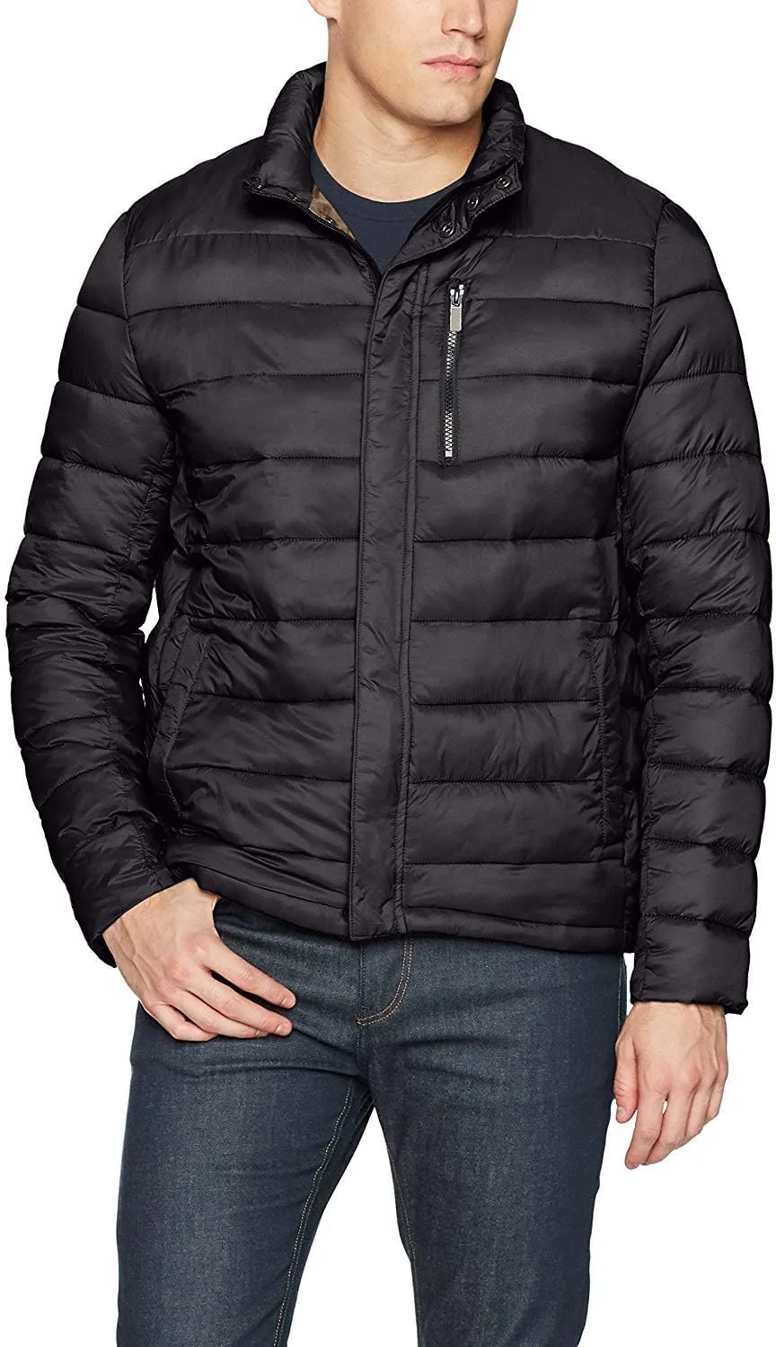 Kenneth Cole New York Men's Asymmetric Down Moto Jacket