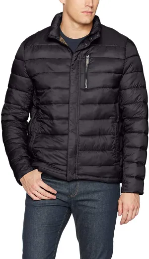 Kenneth Cole New York Men's Asymmetric Down Moto Jacket