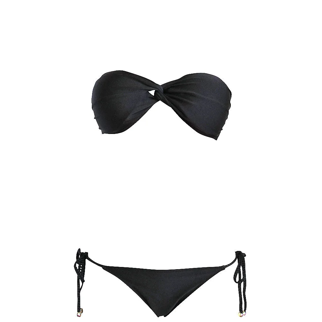 La Sirene Betin Bandeau Bikini - Black