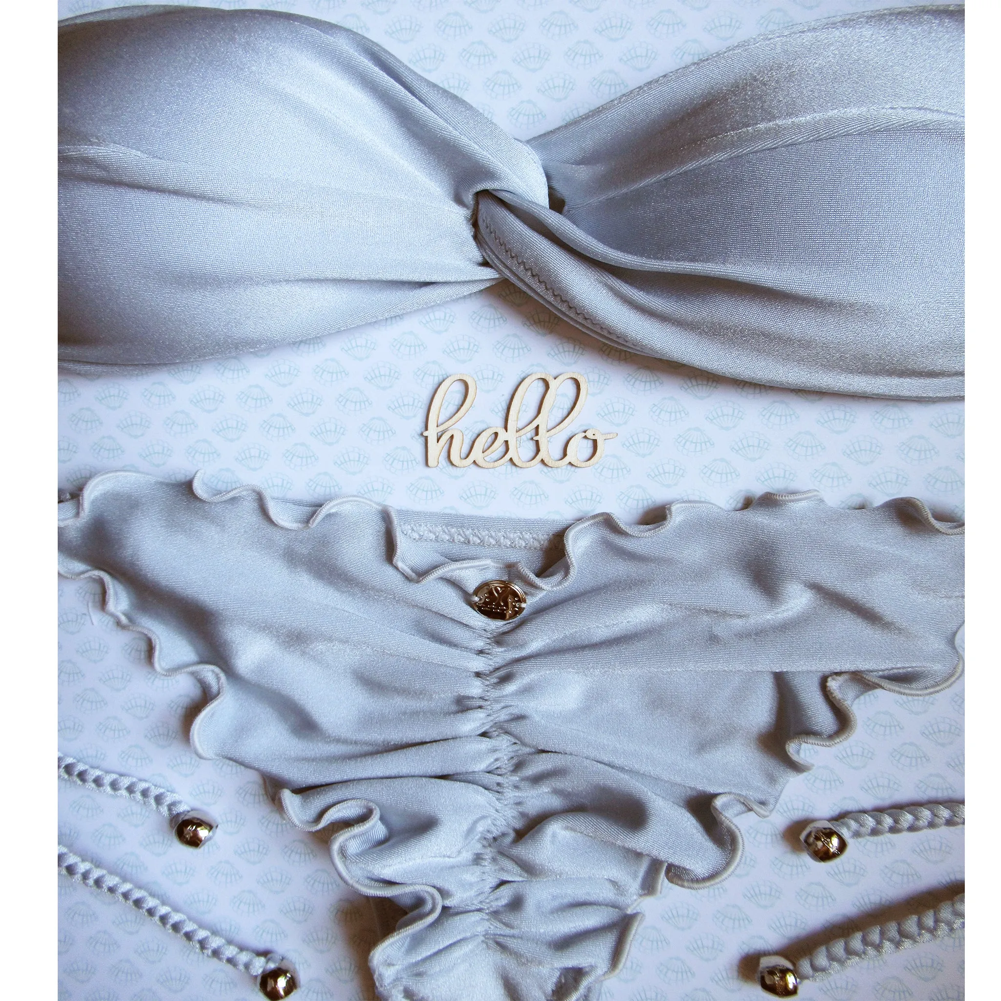 La Sirene Betin Bandeau Bikini - Silver