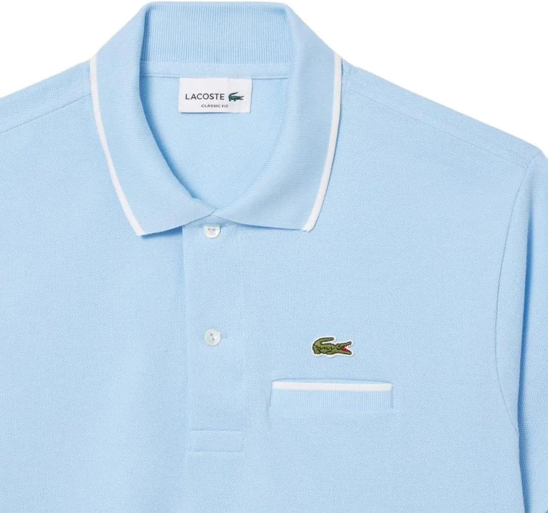 Lacoste Men's Classic Fit Contrast Pique Polo
