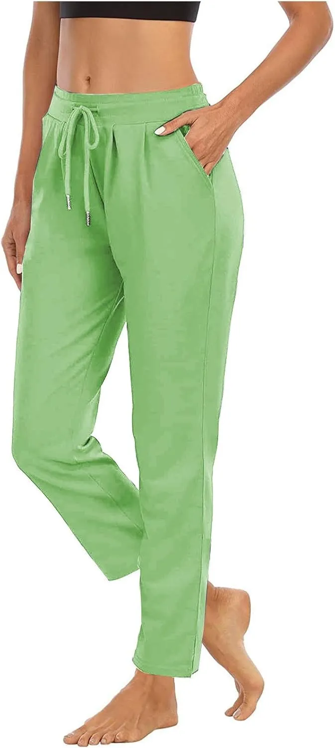 Ladies Track Gym Yoga Trousers Pants for Women High Cut Straight Leg Basic Long Leg Winter Fall 2024