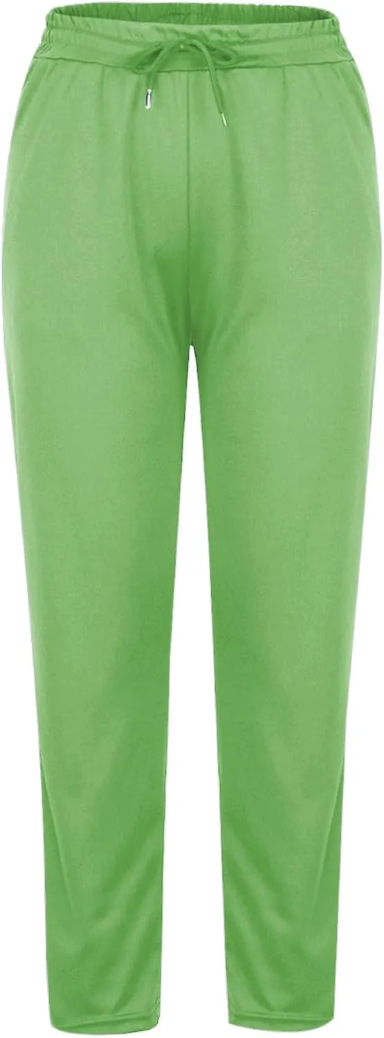 Ladies Track Gym Yoga Trousers Pants for Women High Cut Straight Leg Basic Long Leg Winter Fall 2024