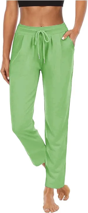 Ladies Track Gym Yoga Trousers Pants for Women High Cut Straight Leg Basic Long Leg Winter Fall 2024