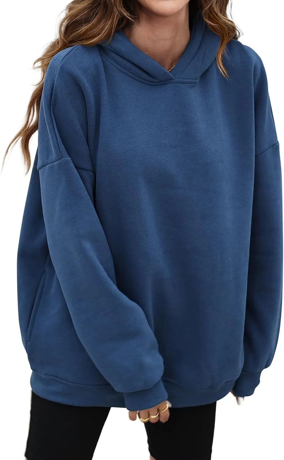 LaLaLa Womens Oversized Hoodies Fleece Lined Long Sleeve Sweatshirts Casual Loose Trendy Pullover Sweaters with Pockets