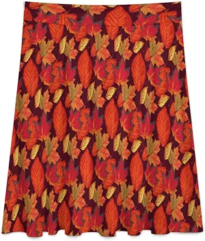 Landscape House Sunflowers Midi Skirts Women Fall Long Skirt Party Office Travel Soft Knee Length Casual Ruffle Skirt