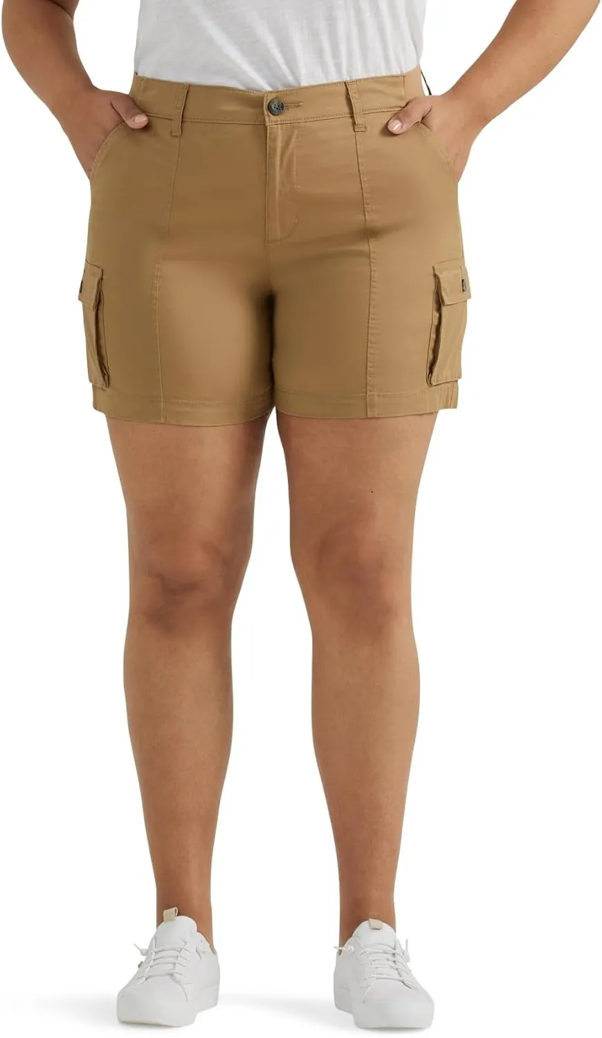 Lee Women's Plus Size Ultra Lux Comfort with Flex-to-go Cargo Short