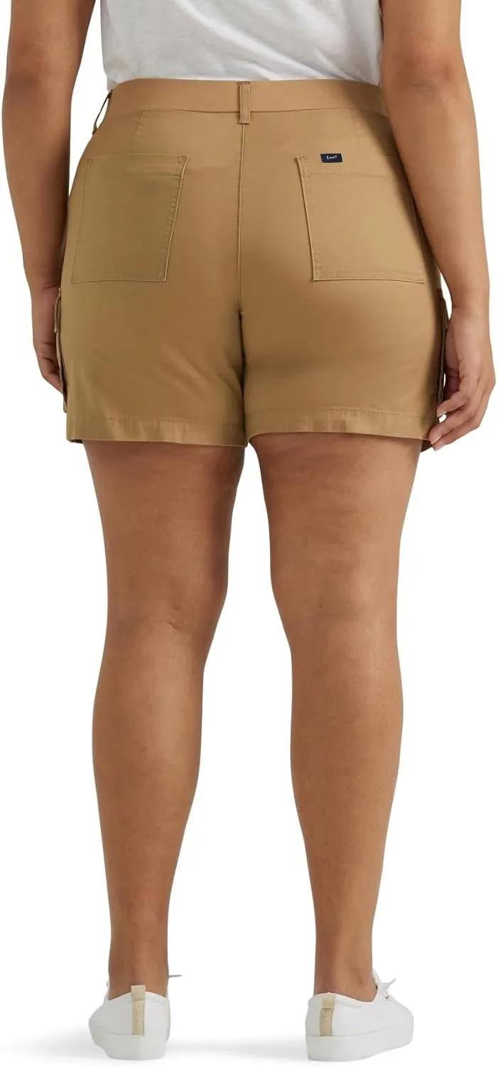 Lee Women's Plus Size Ultra Lux Comfort with Flex-to-go Cargo Short
