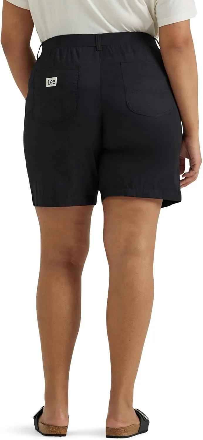 Lee Women's Plus Size Ultra Lux Comfort with Flex-to-go Utility Bermuda Short