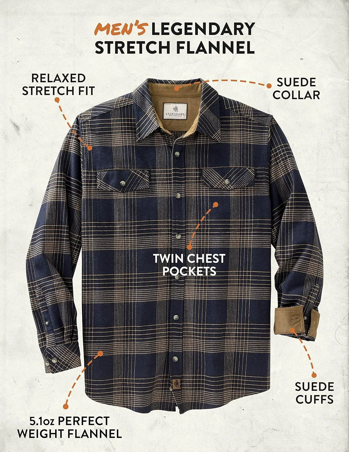 Legendary Whitetails Men's Legendary Flannel Shirt