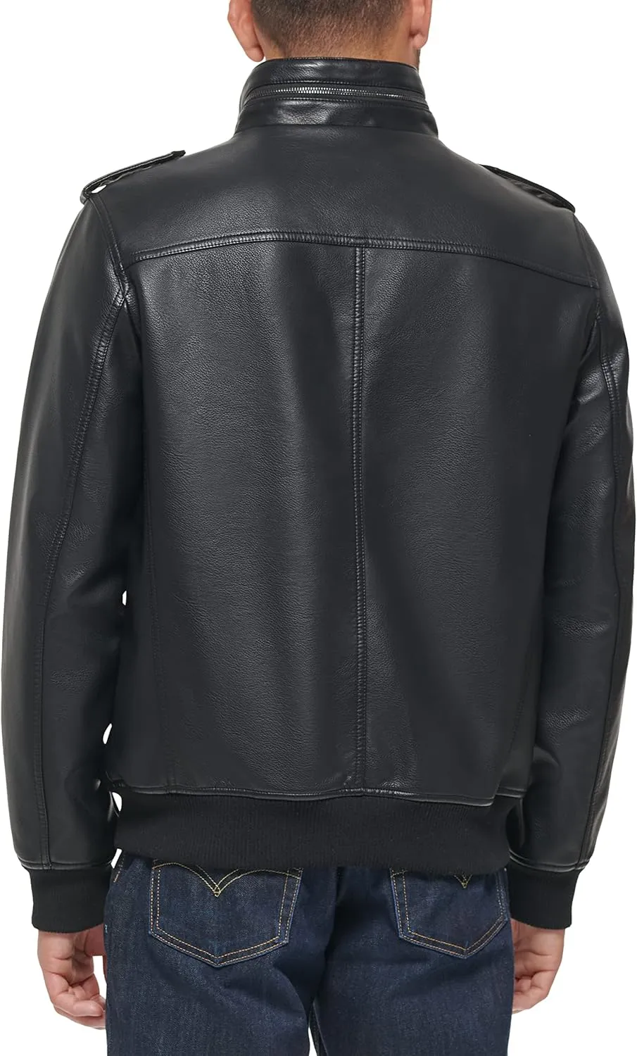 Levi's Men's Faux Leather Aviator Bomber Jacket (Regular & Big & Tall Sizes)