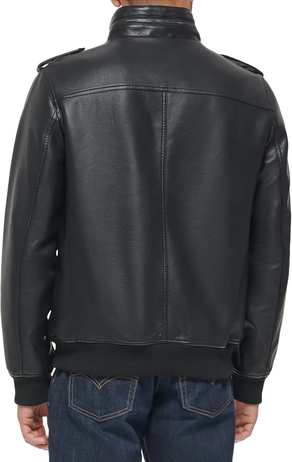 Levi's Men's Faux Leather Aviator Bomber Jacket (Regular & Big & Tall Sizes)