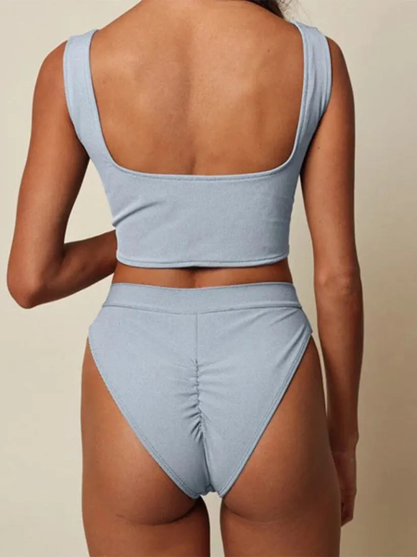 Light Denim Olivia Corset Top