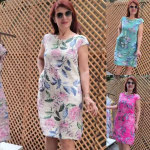 Lila - Flowing Summer Floral Dress 