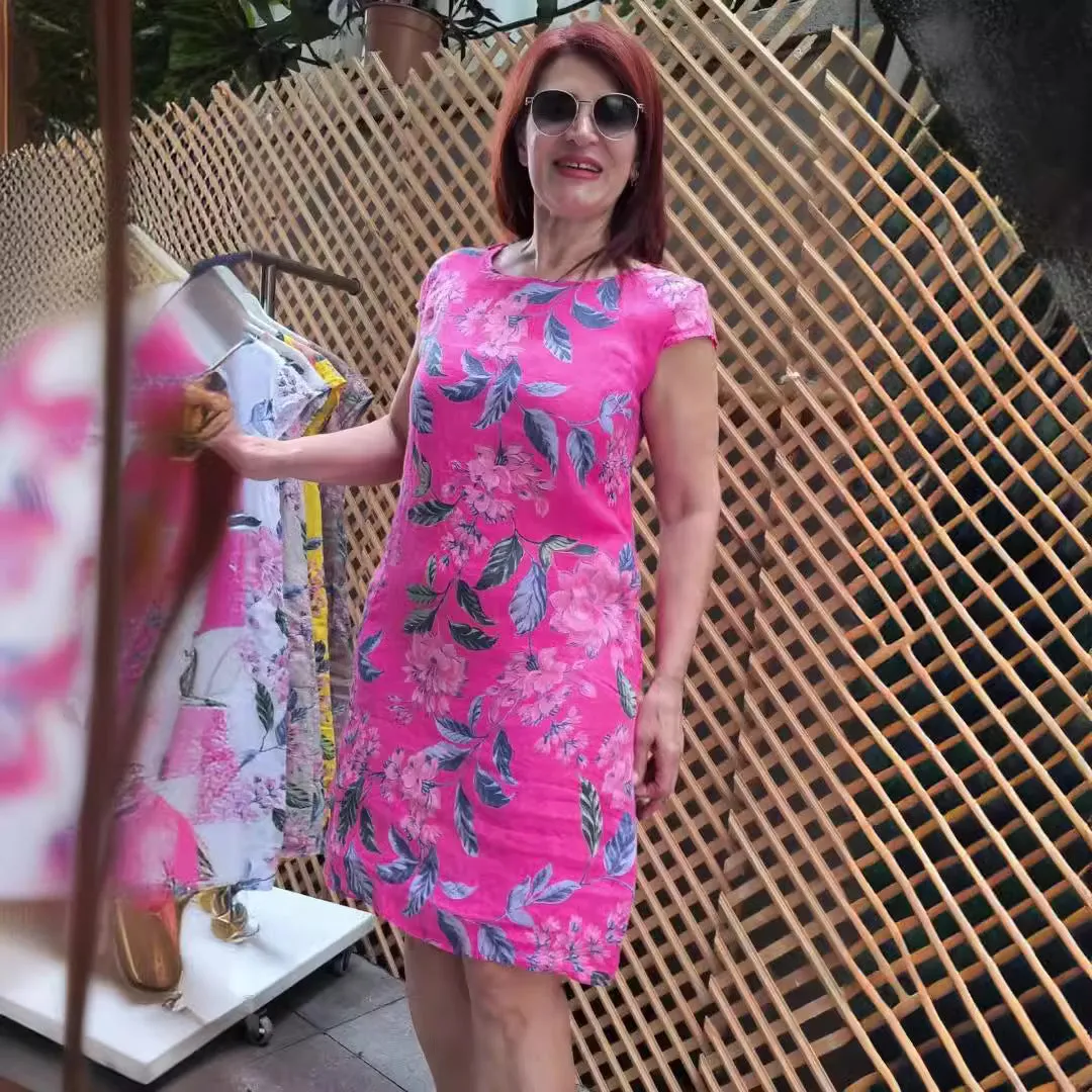 Lila - Flowing Summer Floral Dress 