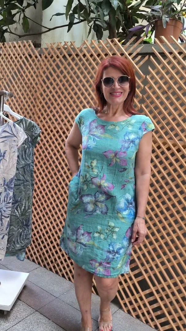 Lila - Flowing Summer Floral Dress 