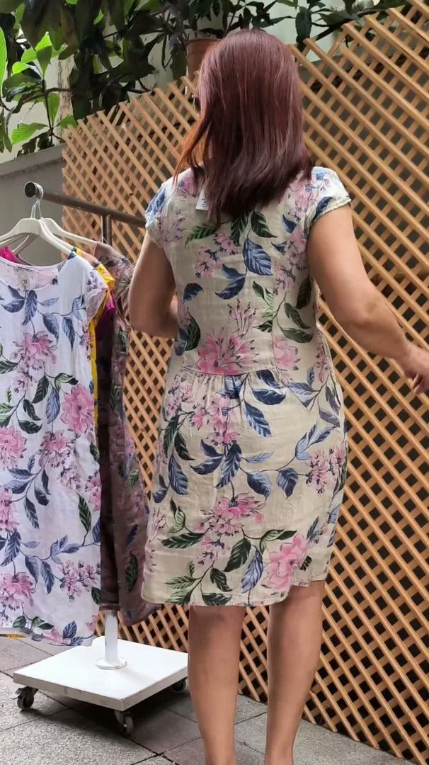 Lila - Flowing Summer Floral Dress 