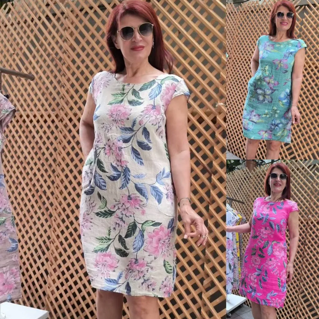 Lila - Flowing Summer Floral Dress 