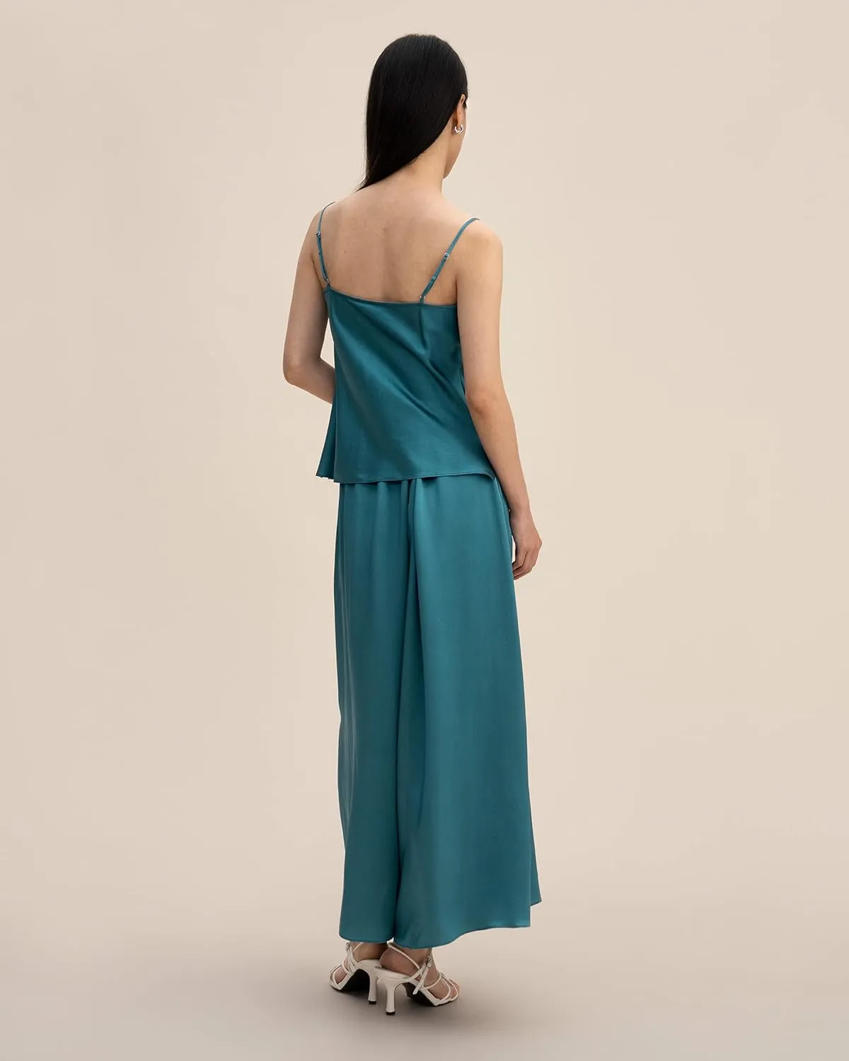 LilySilk Womens 100% Silk Camisole 22MM Charmeuse Silk, Versatile & Basic Silk Camisole Top for Summer