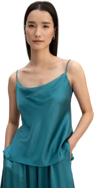 LilySilk Womens 100% Silk Camisole 22MM Charmeuse Silk, Versatile & Basic Silk Camisole Top for Summer