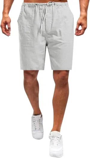 Linen Shorts for Men Men's Sports Shorts Beach Shorts Casual Cotton Linen Shorts Casual Shorts for Men Carpenter