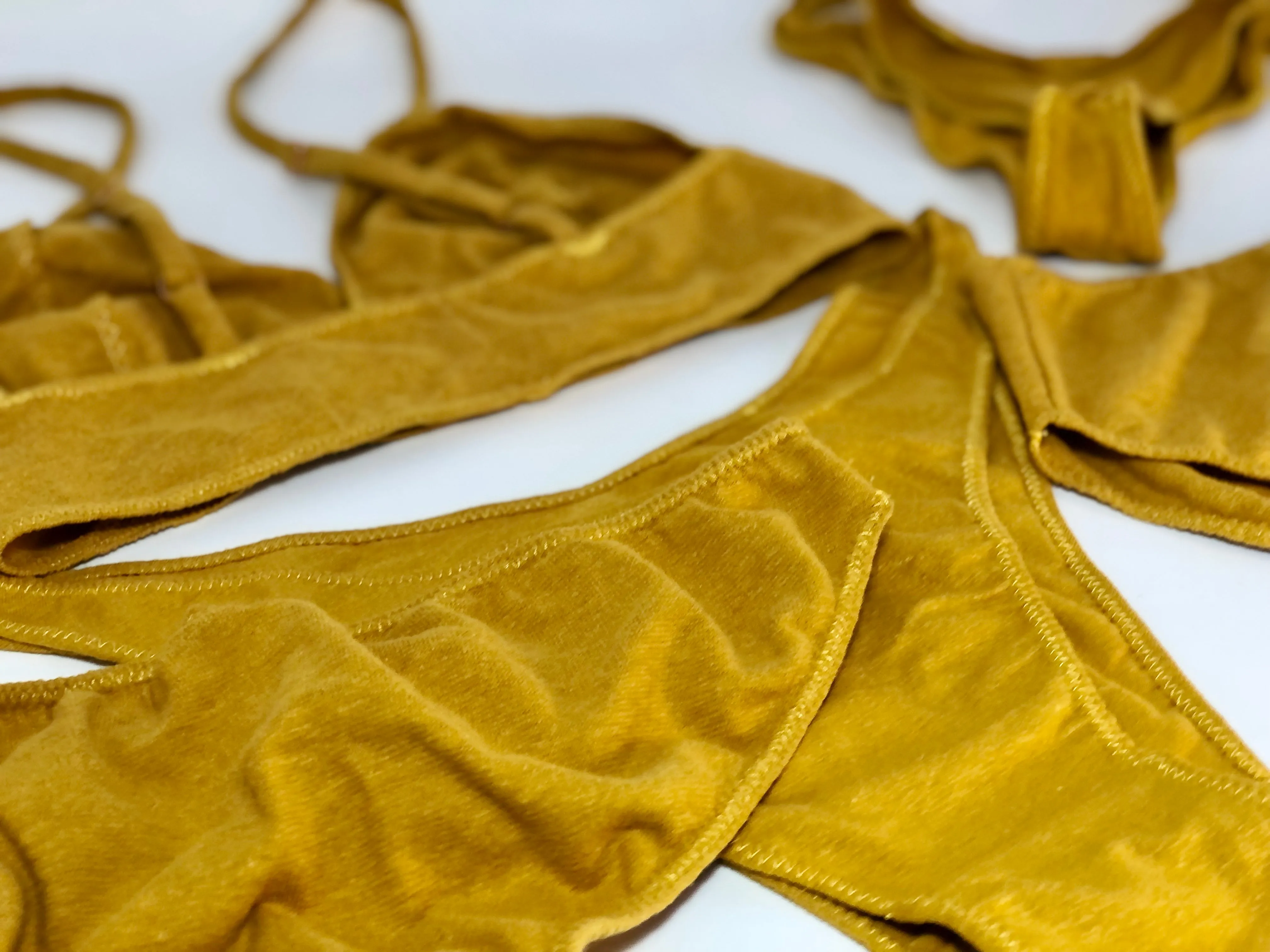 Liquid Sunshine hemp bra  panty set