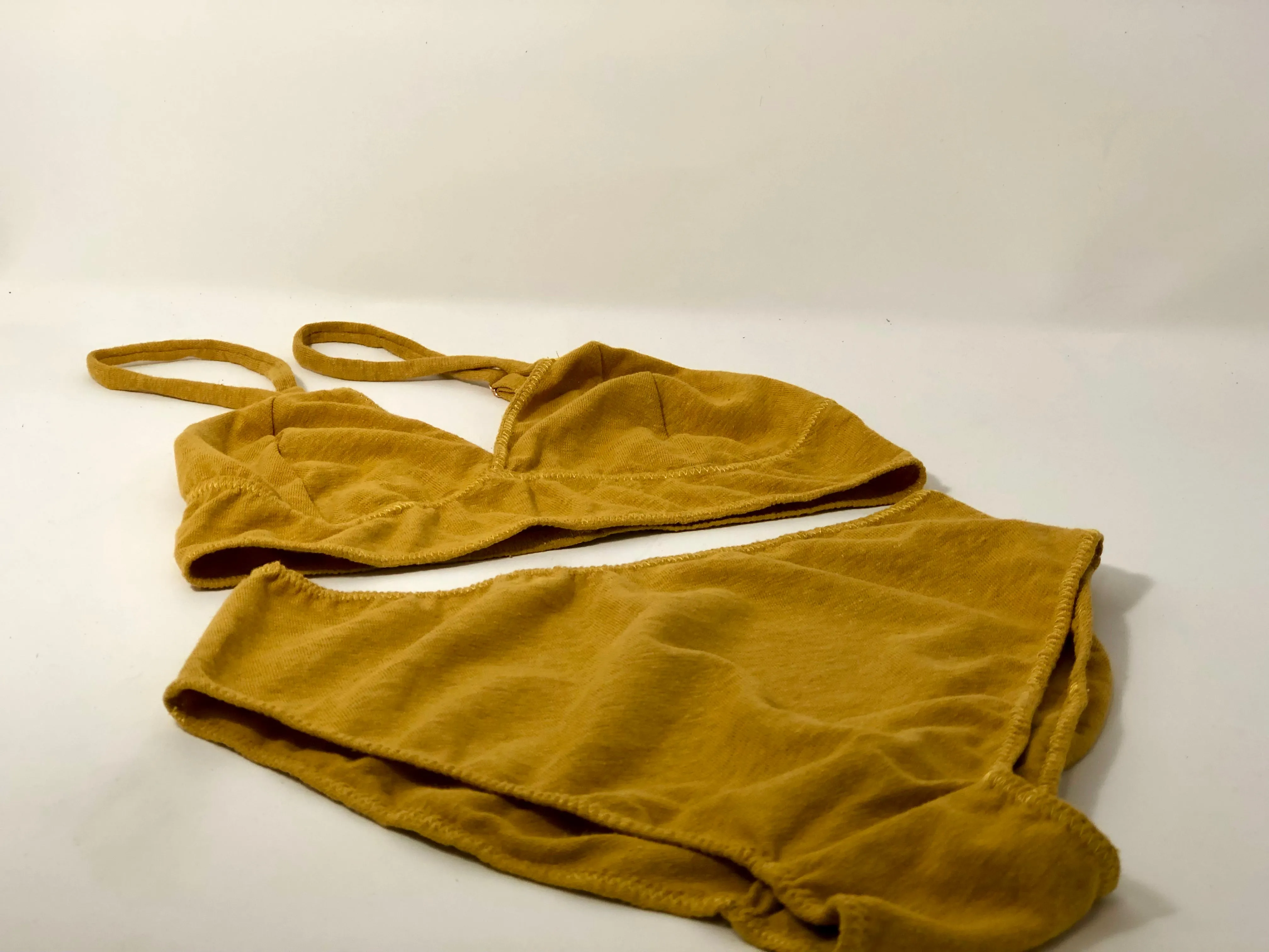Liquid Sunshine hemp bra  panty set