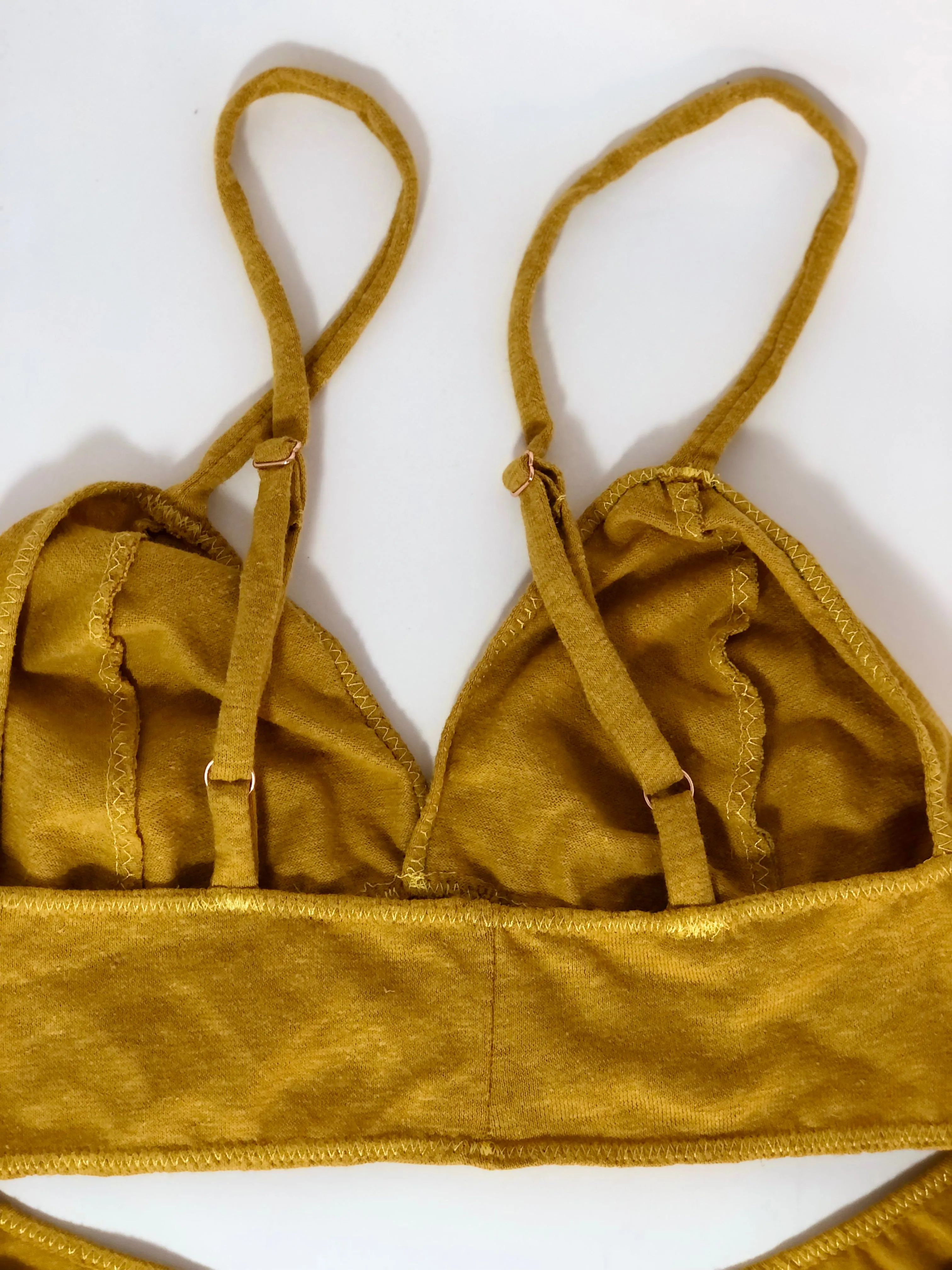 Liquid Sunshine hemp bra  panty set