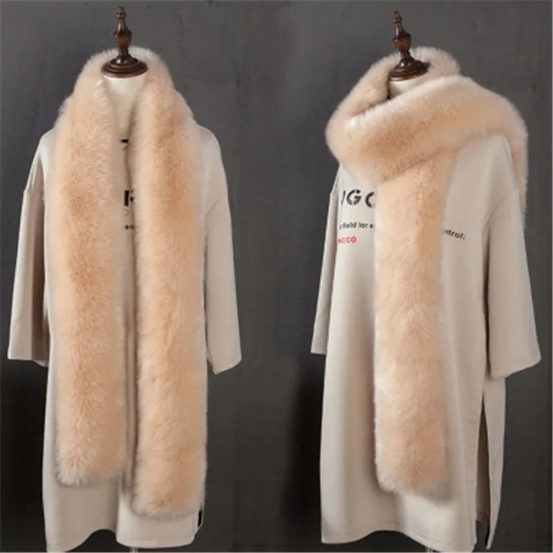 Long Elegant Fur Scarf