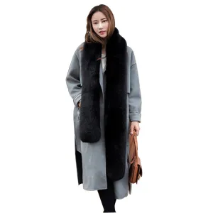 Long Elegant Fur Scarf