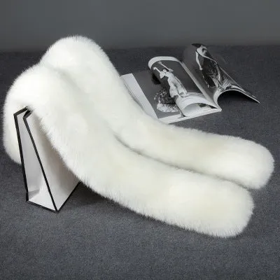 Long Elegant Fur Scarf