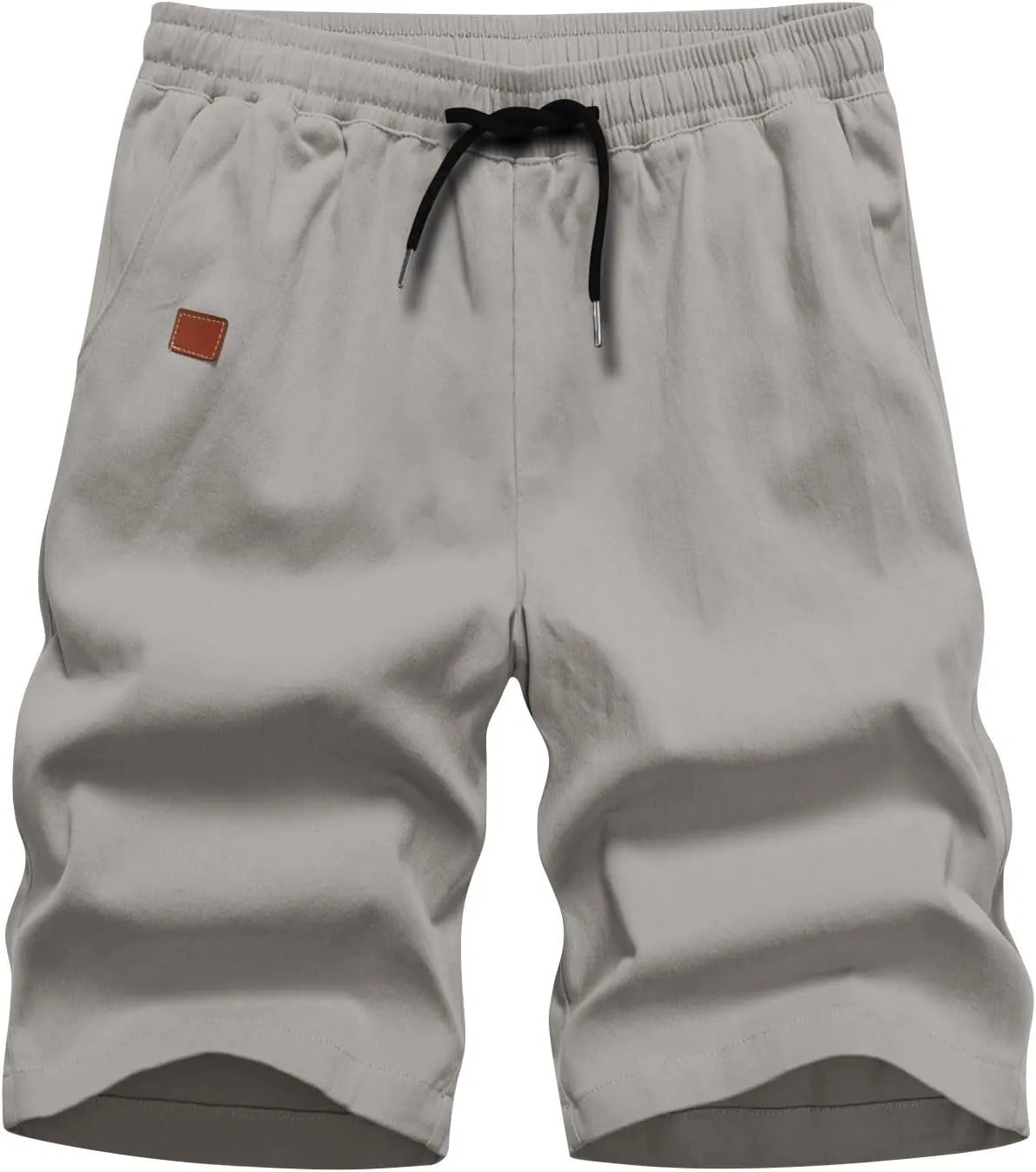 Men Athletic Shorts Summer Casual Cargo Shorts Elastic High Waisted Shorts Workout Golf Drawstring Shorts with Pocket