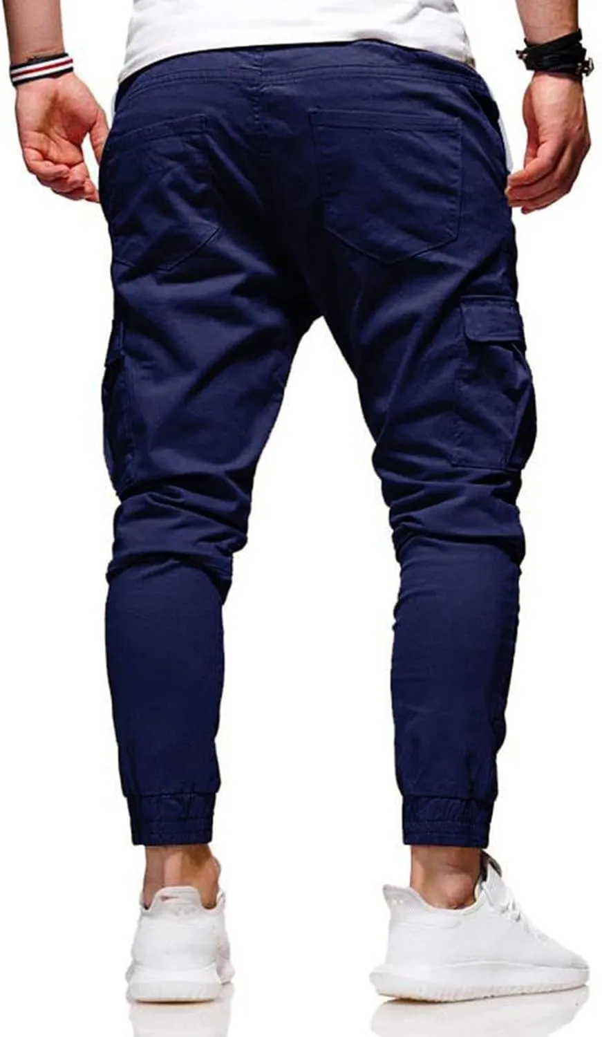 Men Joggers Chino Cargo Pants Sweatpants Hiking Outdoor Recreation Pants Casual Twill Fitness Track Jogging Pants