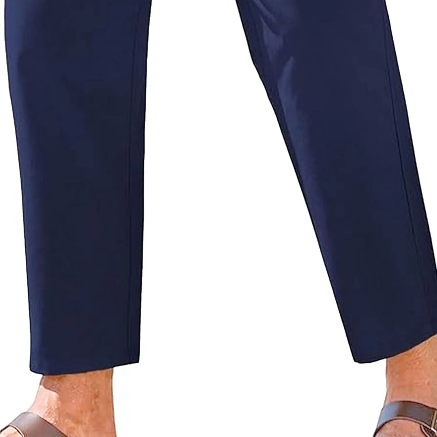 Men's Basic Cotton Liene Loose Fit Pants Elasitc Waist Lightweight Summer Trousers Casual Solid Yoga Beach Pants