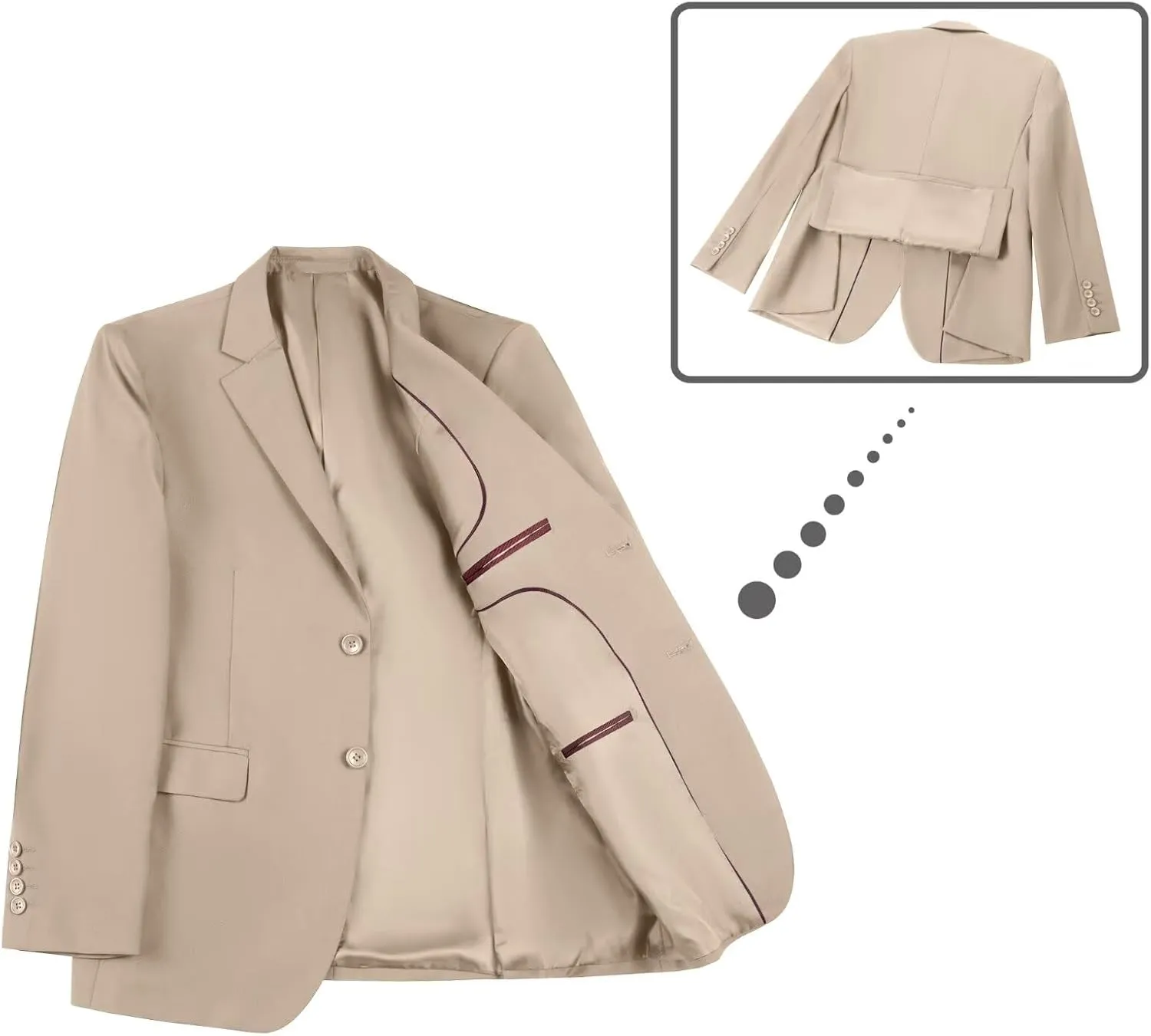 Mens Blazer Sports Coat Slim Fit 2 Button Solid Men's Casual Suit Blazer Jackets